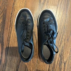 Rag and bone black leather sneakers